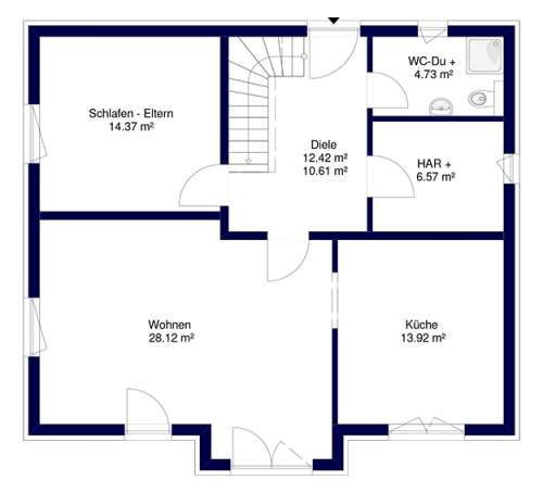 EG Grundriss Familienfreundliches Haus